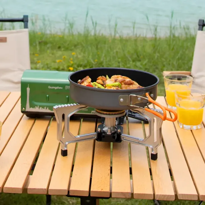 مواقد غاز البوتان الصغيرة المحمولة القابلة للطي . Portable Folding Small Butane Gas Stoves Lightweight