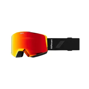 100% Norg Black - HiPER Red Mirror   HiPER Turquoise Mirror Snow Goggle