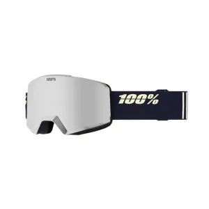 100% Norg Steel - HiPER Silver Mirror   HiPER Blue Flash Mirror Snow Goggle