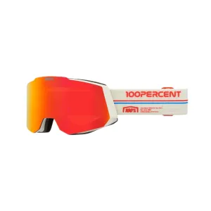 100% Snowcraft Launch - HiPER Red Mirror   HiPER Silver Flash Mirror Snow Goggle