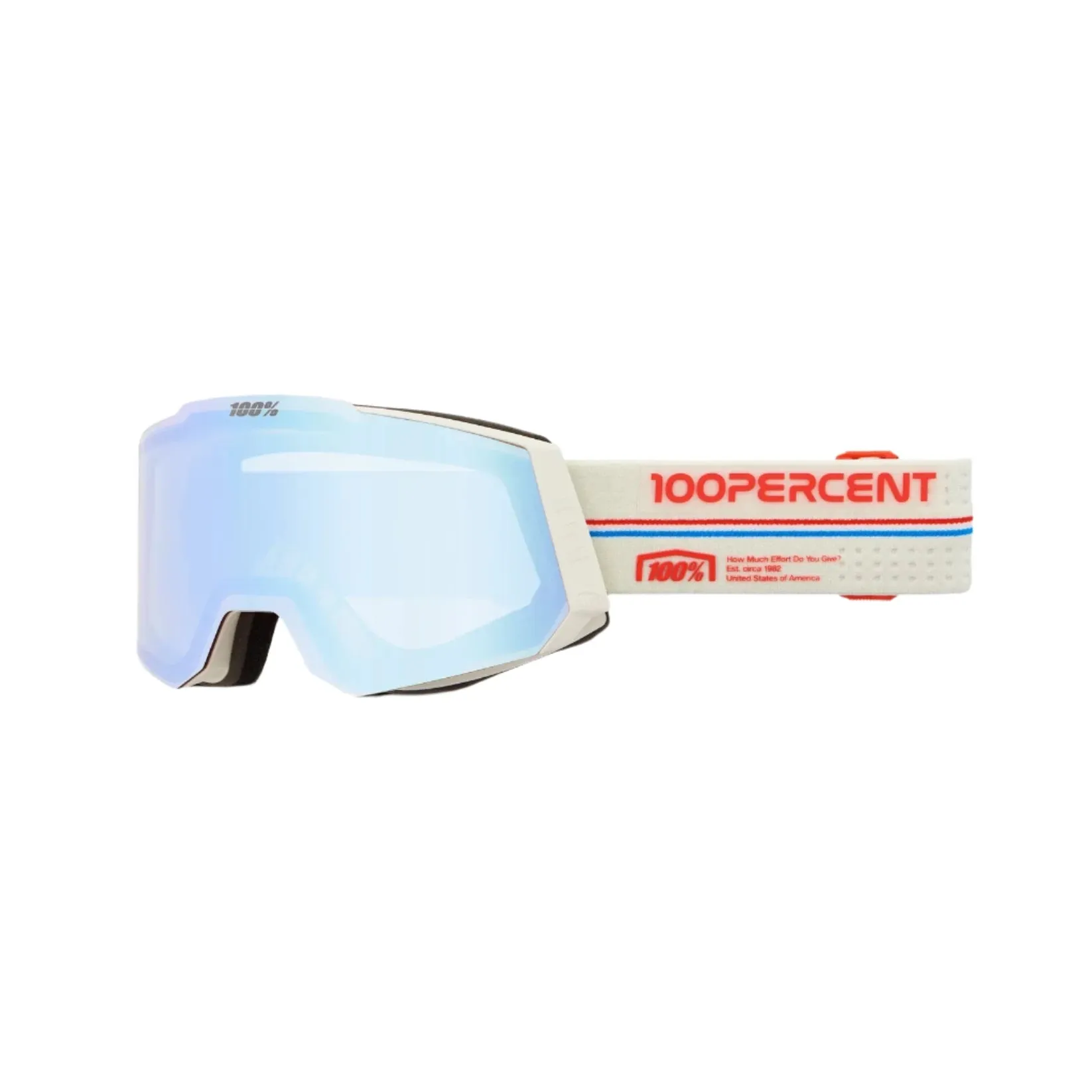 100% Snowcraft Launch - HiPER Red Mirror   HiPER Silver Flash Mirror Snow Goggle