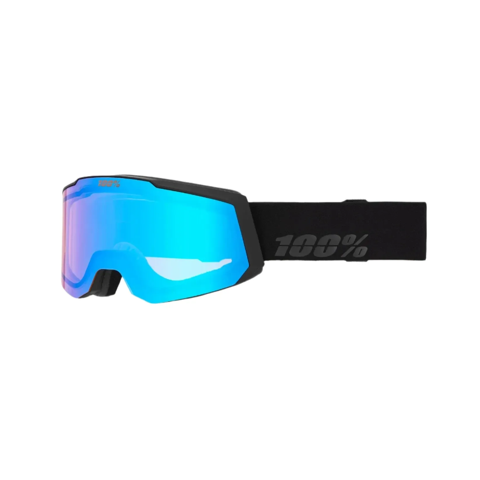100% Snowcraft S Black - HiPER Green Mirror   HiPER Turquoise Mirror Snow Goggle