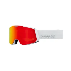 100% Snowcraft White - HiPER Red Mirror   HiPER Pink/Turquoise Mirror Snow Goggle