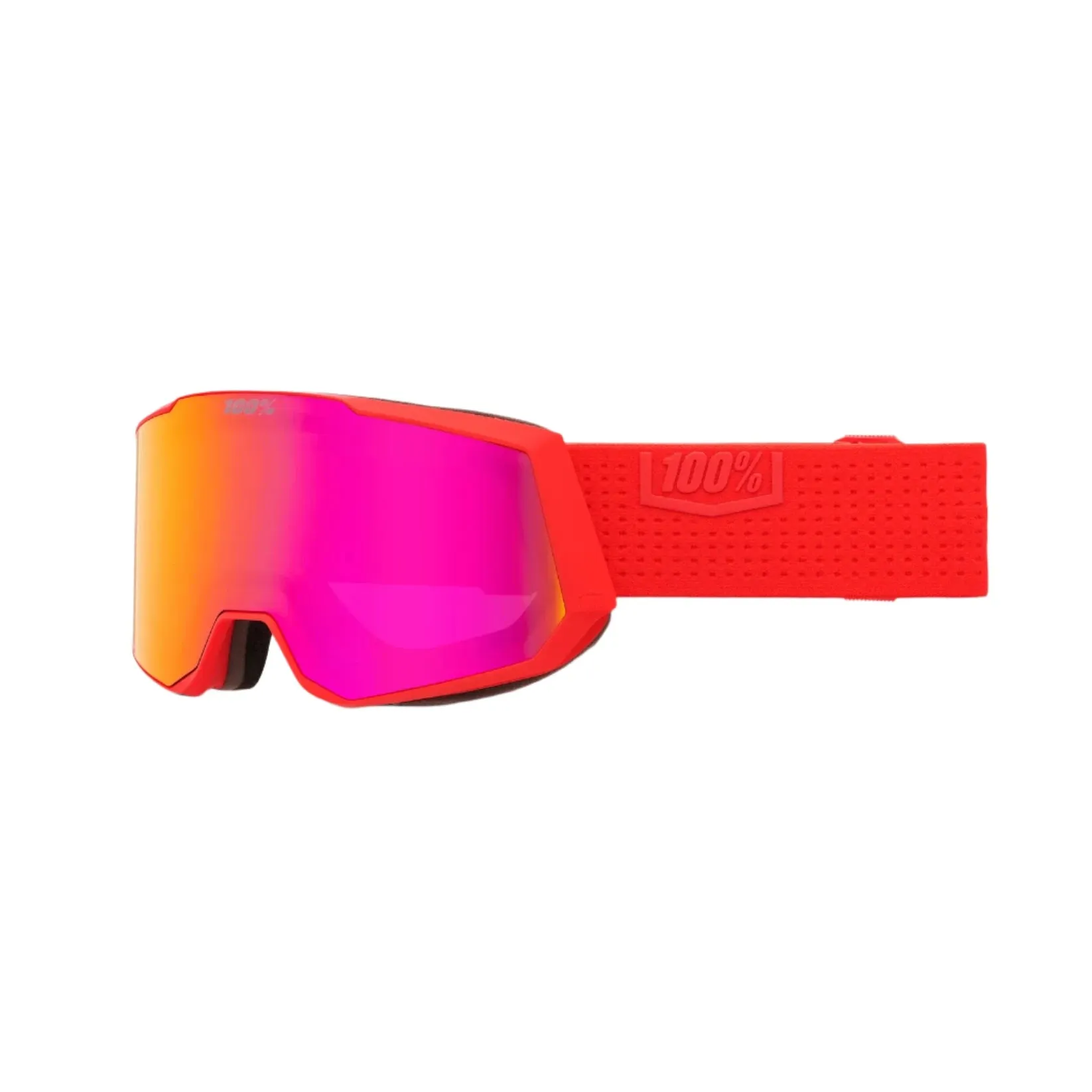 100% Snowcraft XL Hiboo - HiPER Dark Red Mirror   HiPER Turquoise Mirror Snow Goggle