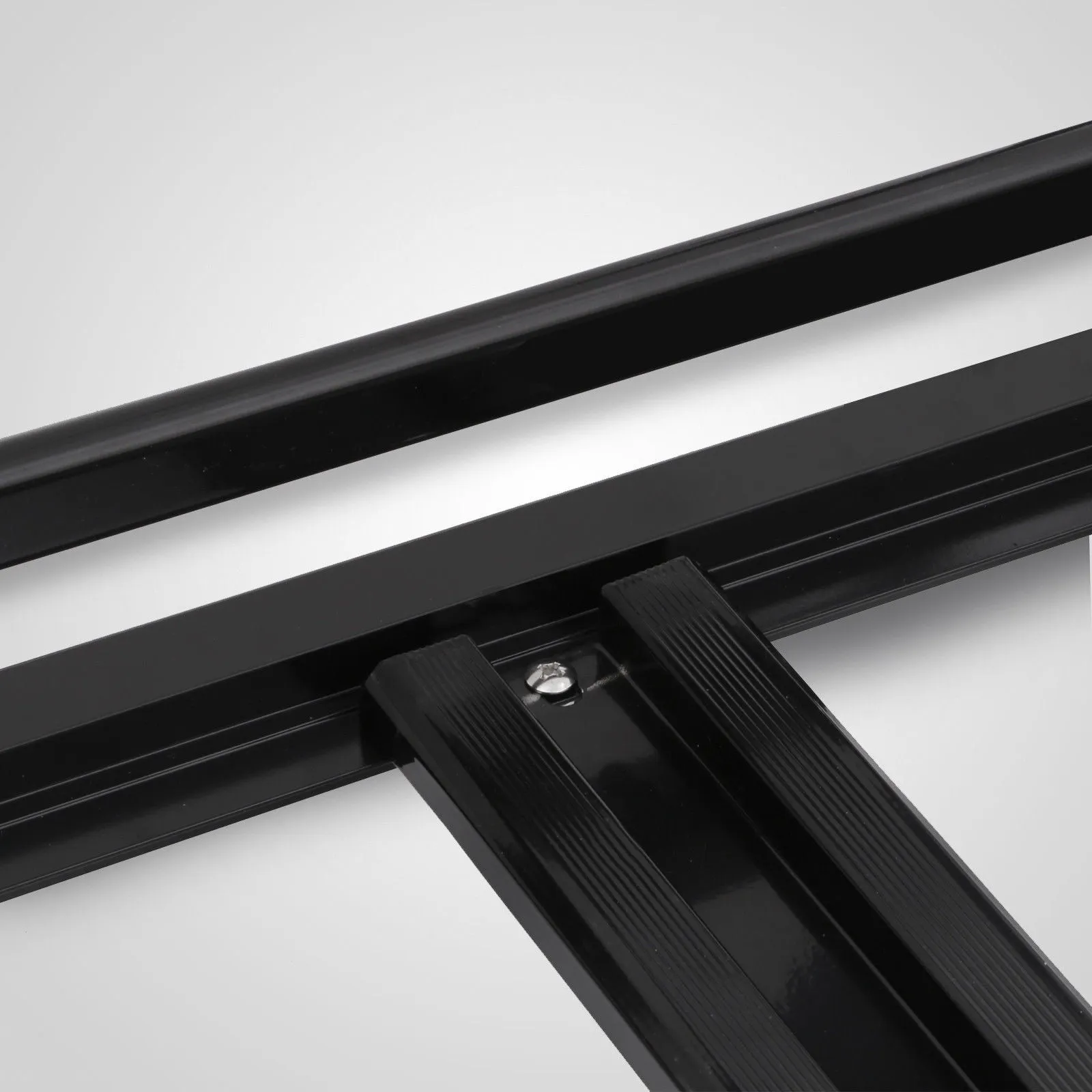 1.27M Aluminium Alloy Car 4WD 4x4 Roof Rack Basket Cargo Luggage Carrier Box Bar Black