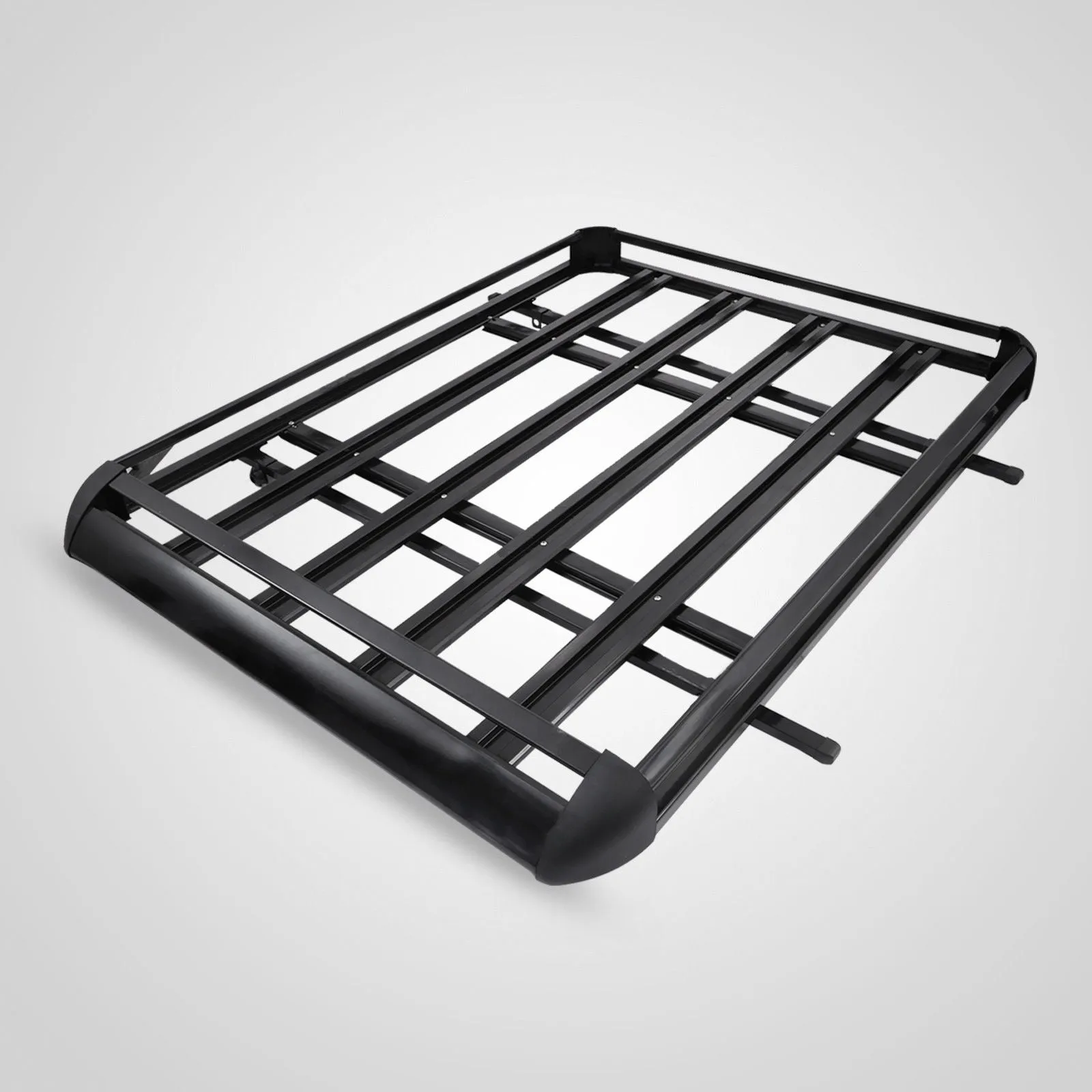 1.27M Aluminium Alloy Car 4WD 4x4 Roof Rack Basket Cargo Luggage Carrier Box Bar Black