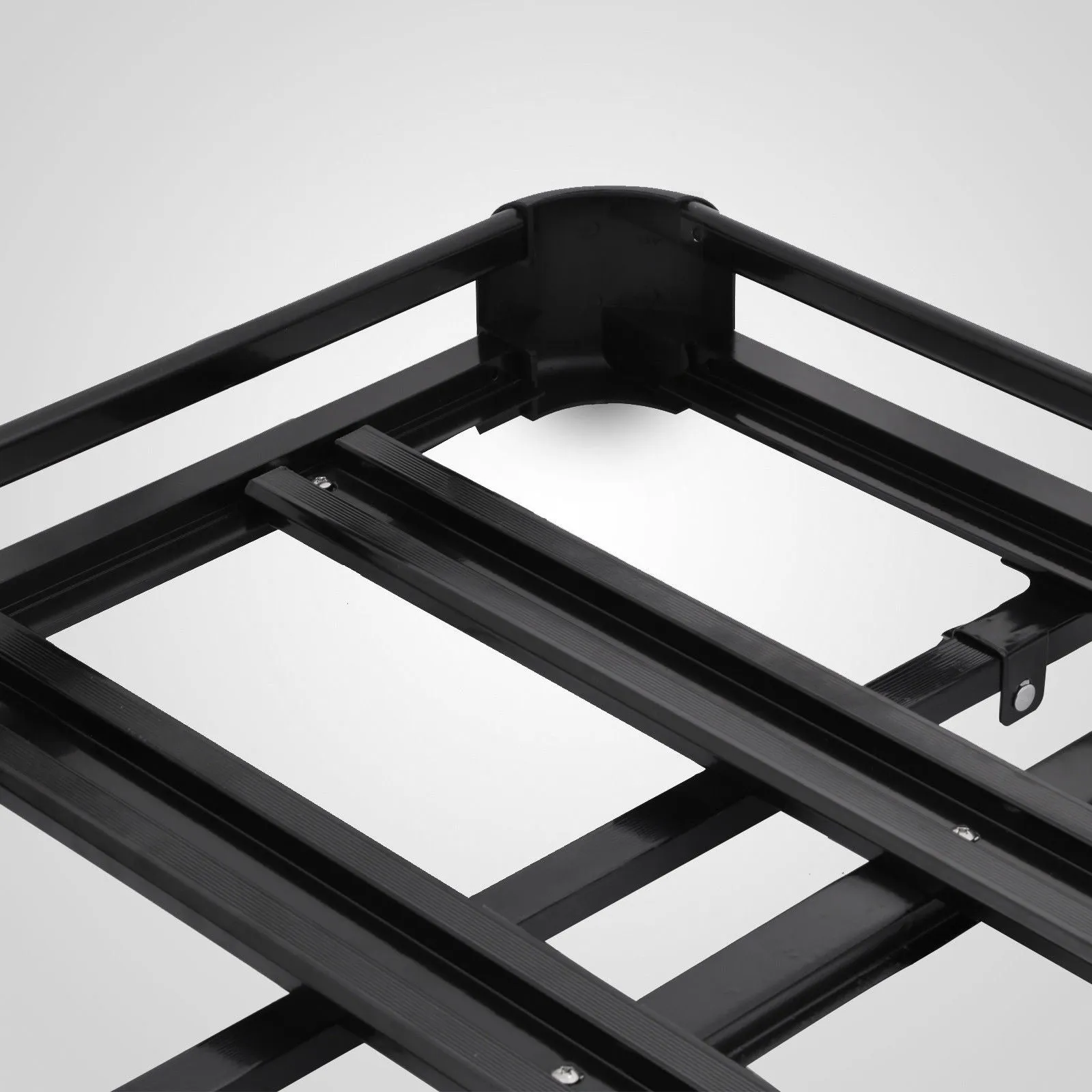 1.27M Aluminium Alloy Car 4WD 4x4 Roof Rack Basket Cargo Luggage Carrier Box Bar Black