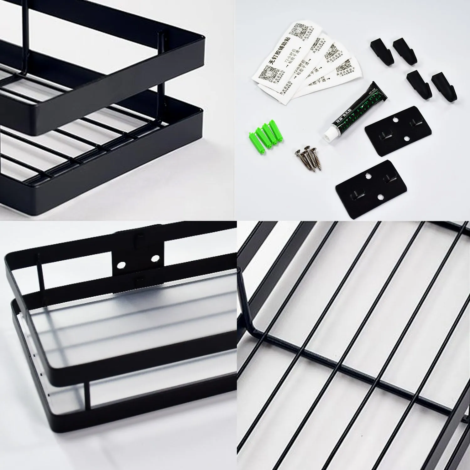 35cm Metal Space Saving Multi-Purpose  Kitchen Spice Rack Storage Organizer Shelf Stand .