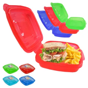 4 Pack Food Storage Containers Microwavable Reusable Box Meal Prep BPA Free Bowl