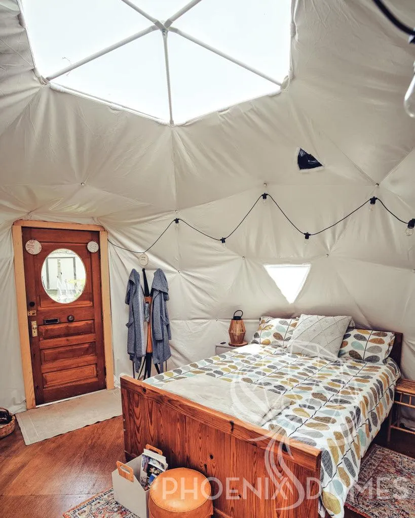 4-Season DELUXE Glamping Package Dome - 16'/5m - Phoenix Domes