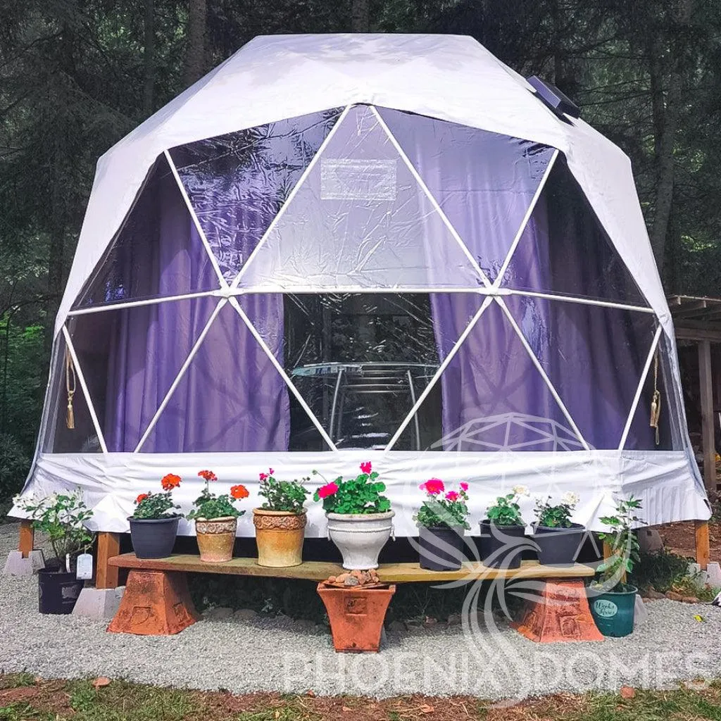 4-Season DELUXE Glamping Package Dome - 16'/5m - Phoenix Domes