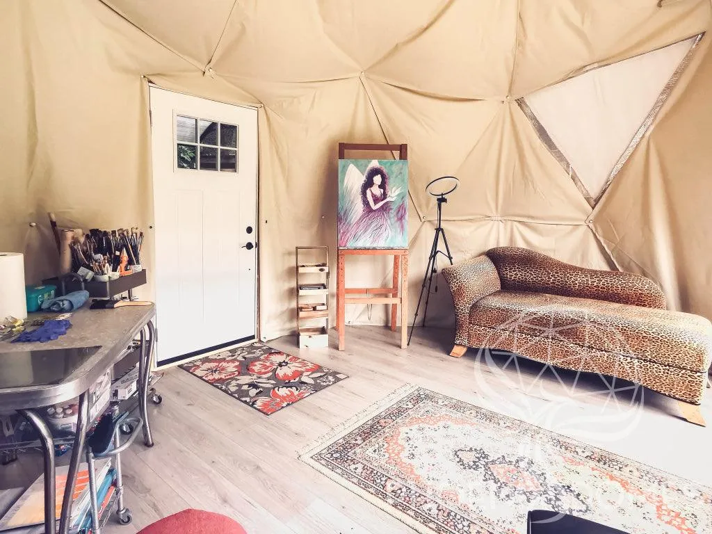4-Season DELUXE Glamping Package Dome - 16'/5m - Phoenix Domes
