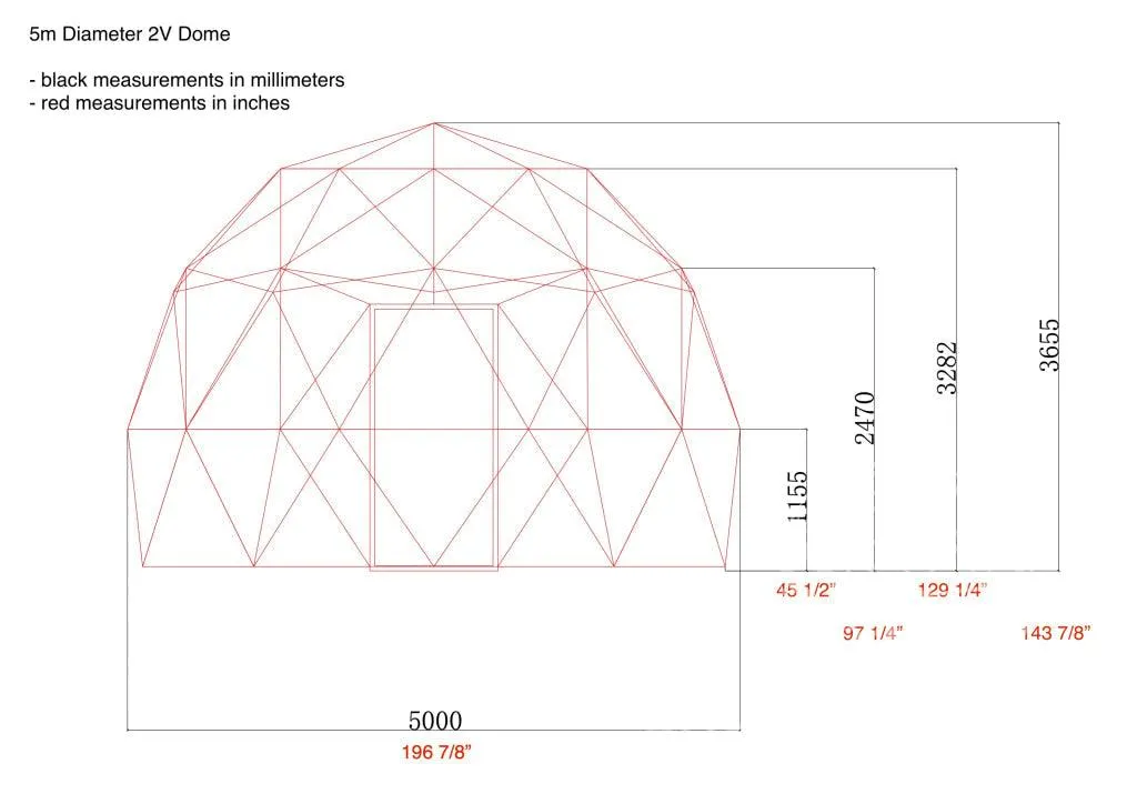 4-Season DELUXE Glamping Package Dome - 16'/5m - Phoenix Domes