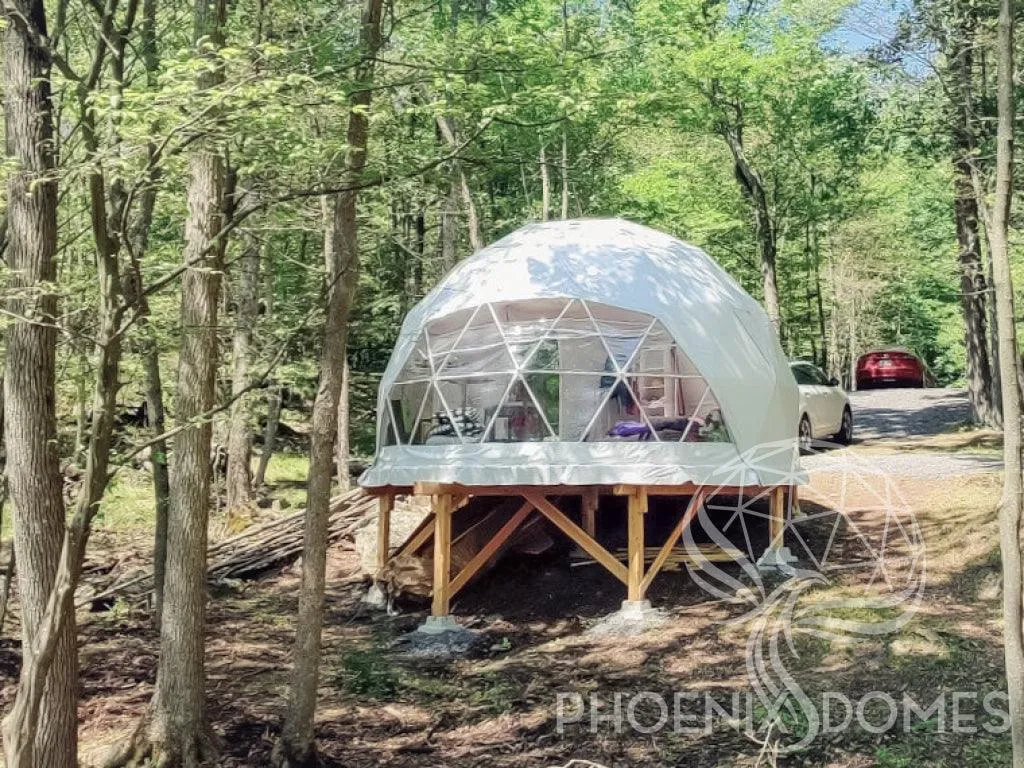4-Season DELUXE Glamping Package Dome - 16'/5m - Phoenix Domes
