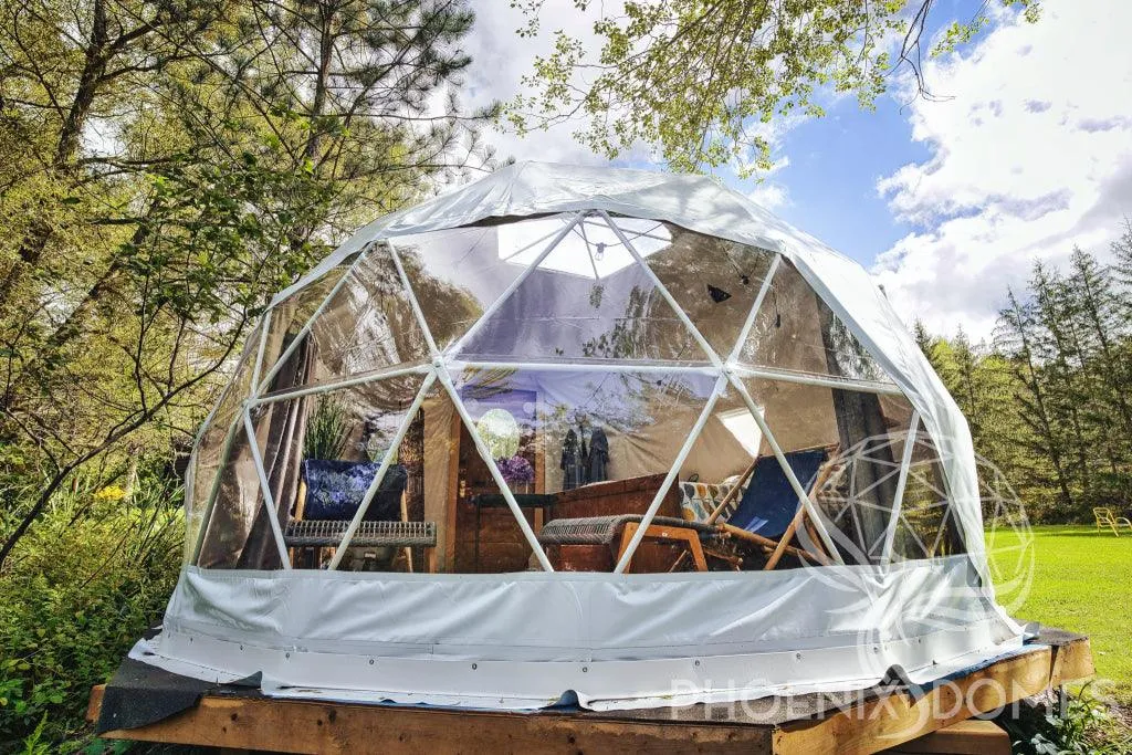 4-Season DELUXE Glamping Package Dome - 16'/5m - Phoenix Domes