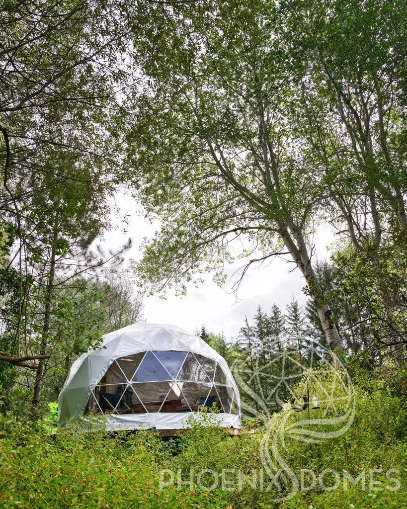 4-Season DELUXE Glamping Package Dome - 16'/5m - Phoenix Domes
