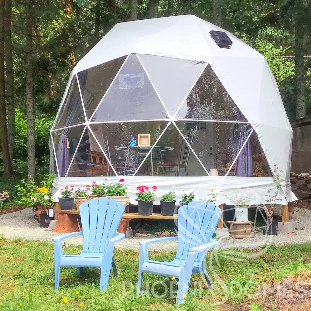 4-Season DELUXE Glamping Package Dome - 16'/5m - Phoenix Domes