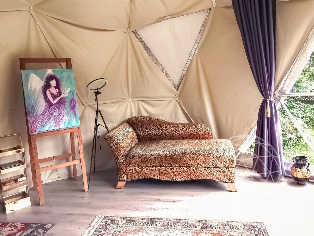 4-Season DELUXE Glamping Package Dome - 16'/5m - Phoenix Domes