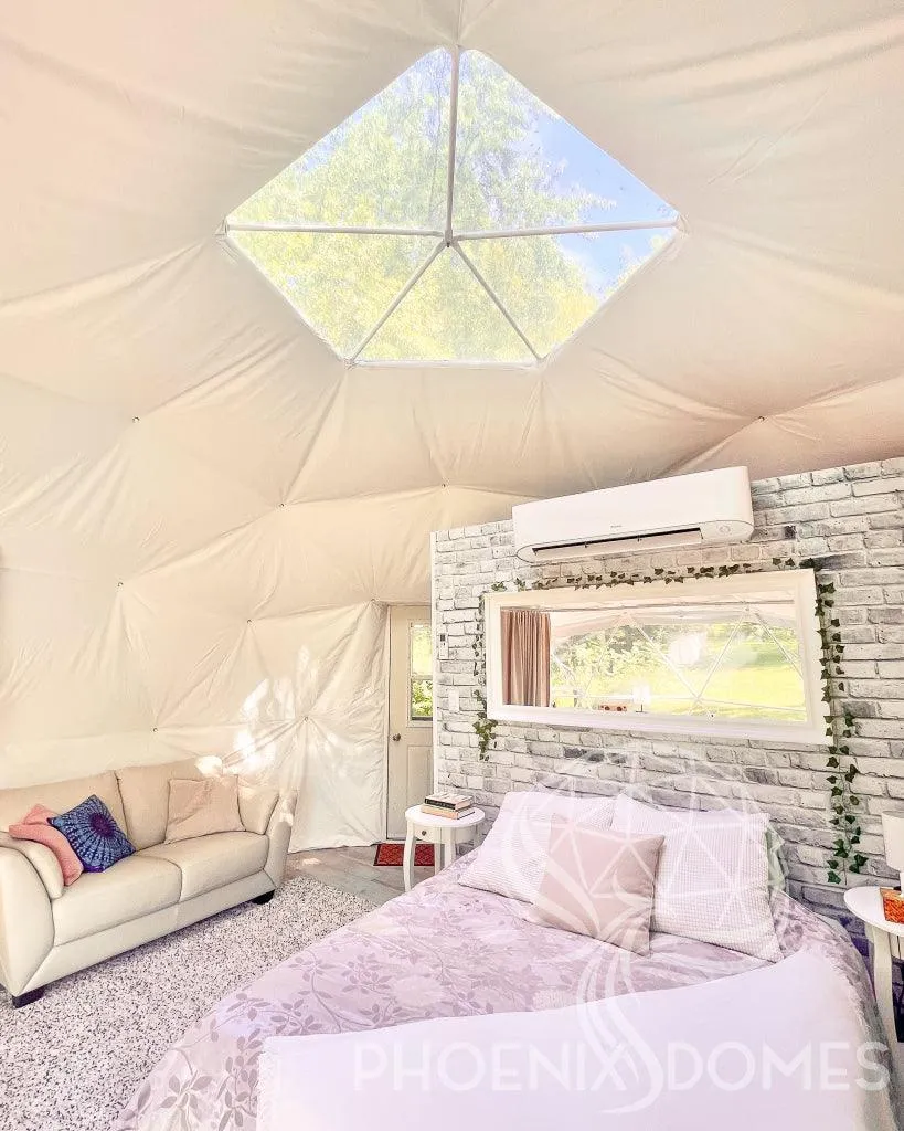 4-Season DELUXE Glamping Package Dome - 20'/6m - Phoenix Domes