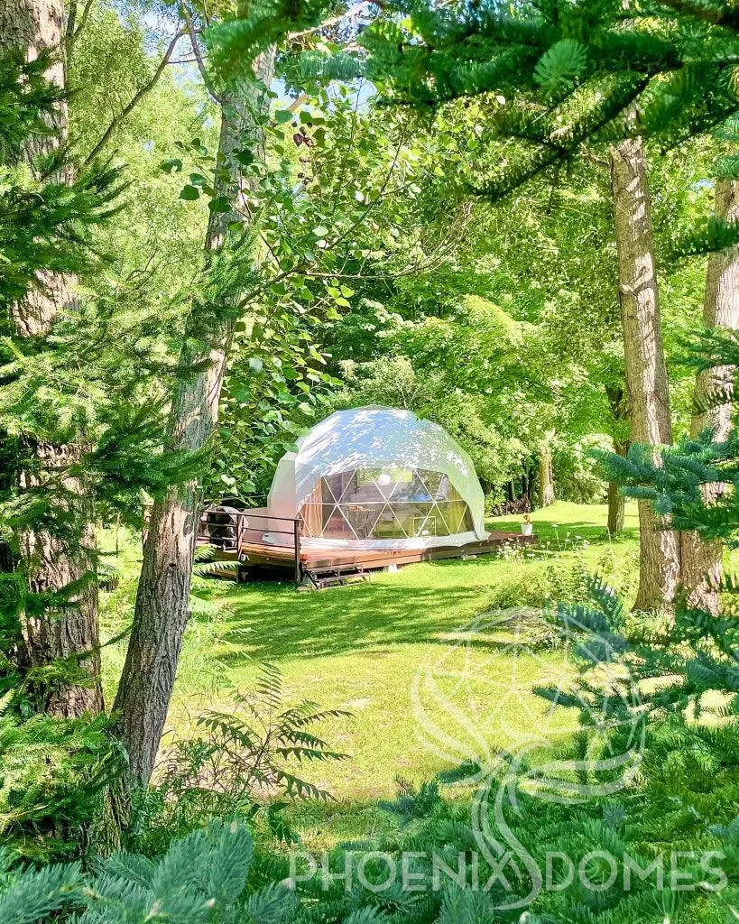 4-Season DELUXE Glamping Package Dome - 20'/6m - Phoenix Domes