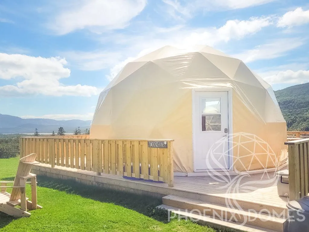 4-Season DELUXE Glamping Package Dome - 20'/6m - Phoenix Domes