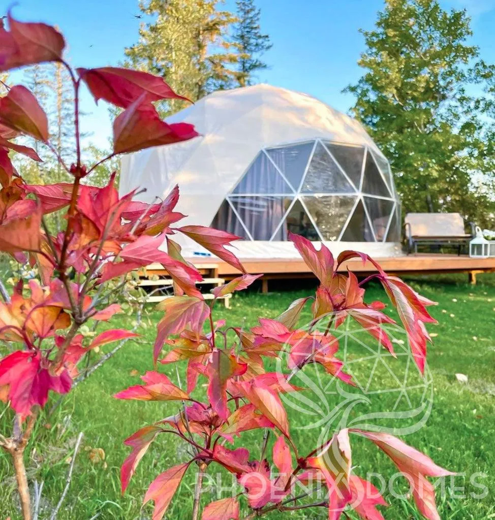 4-Season DELUXE Glamping Package Dome - 20'/6m - Phoenix Domes