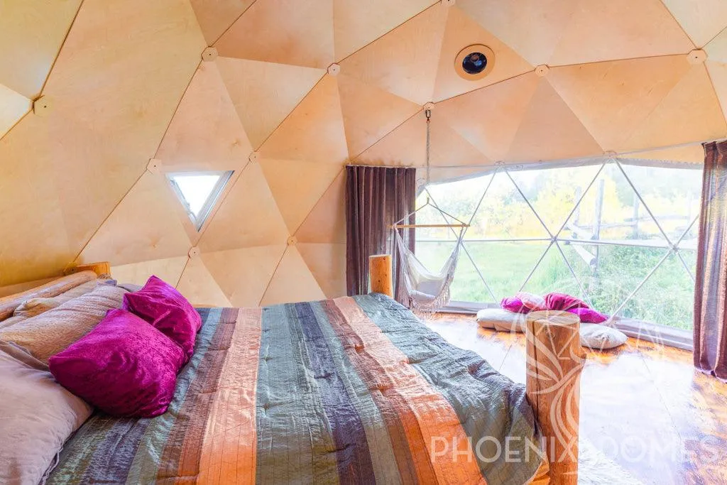 4-Season DELUXE Glamping Package Dome - 20'/6m - Phoenix Domes