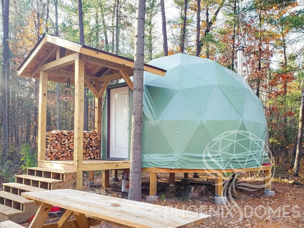 4-Season DELUXE Glamping Package Dome - 20'/6m - Phoenix Domes