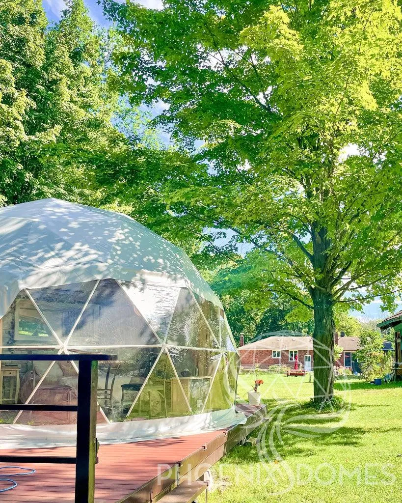 4-Season DELUXE Glamping Package Dome - 20'/6m - Phoenix Domes