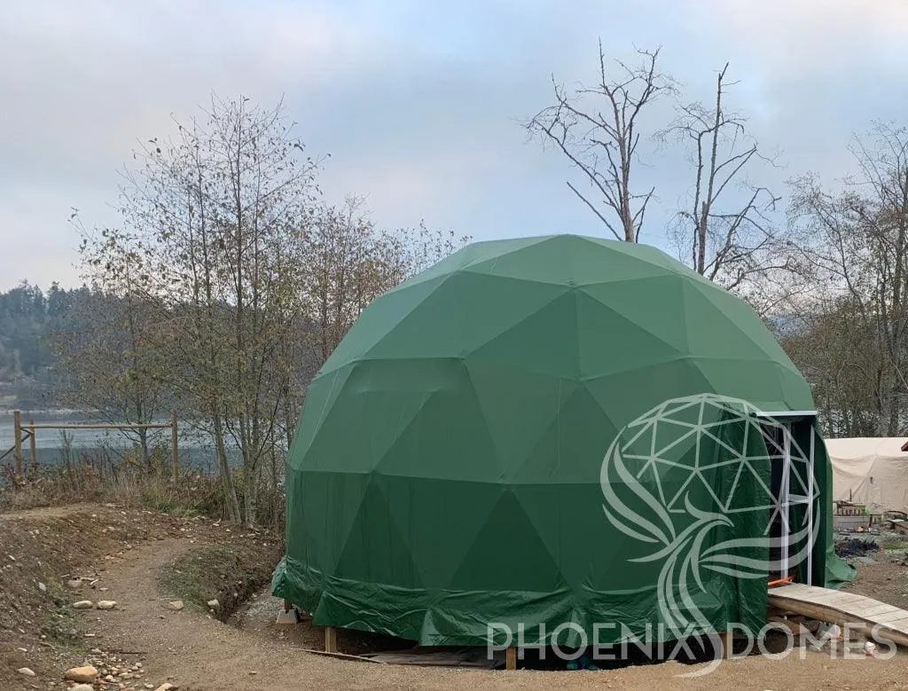 4-Season DELUXE Glamping Package Dome - 20'/6m - Phoenix Domes