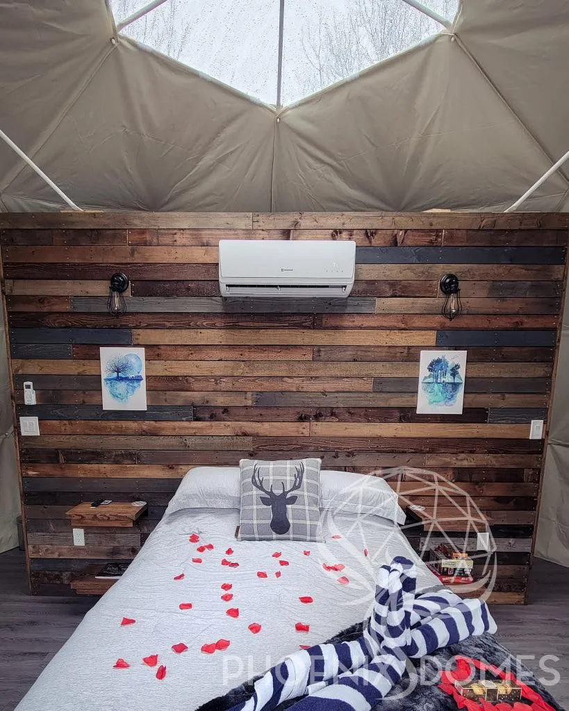 4-Season DELUXE Glamping Package Dome - 20'/6m - Phoenix Domes