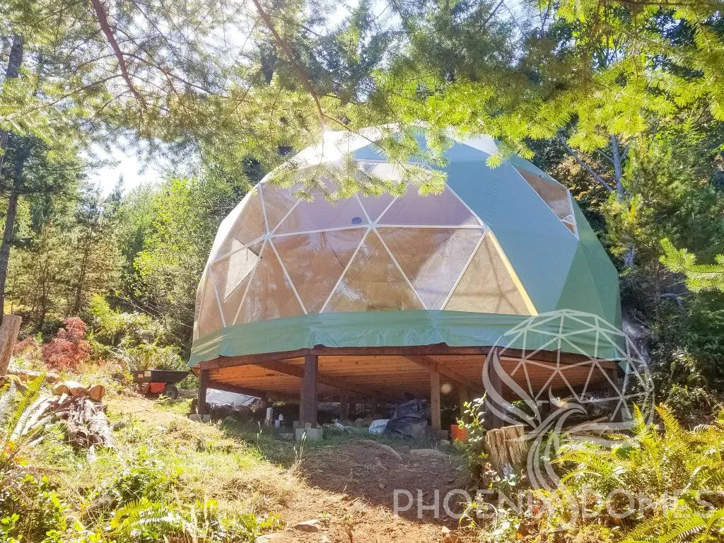 4-Season DELUXE Glamping Package Dome - 20'/6m - Phoenix Domes