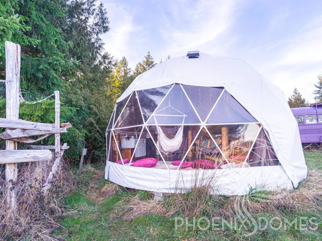 4-Season DELUXE Glamping Package Dome - 20'/6m - Phoenix Domes