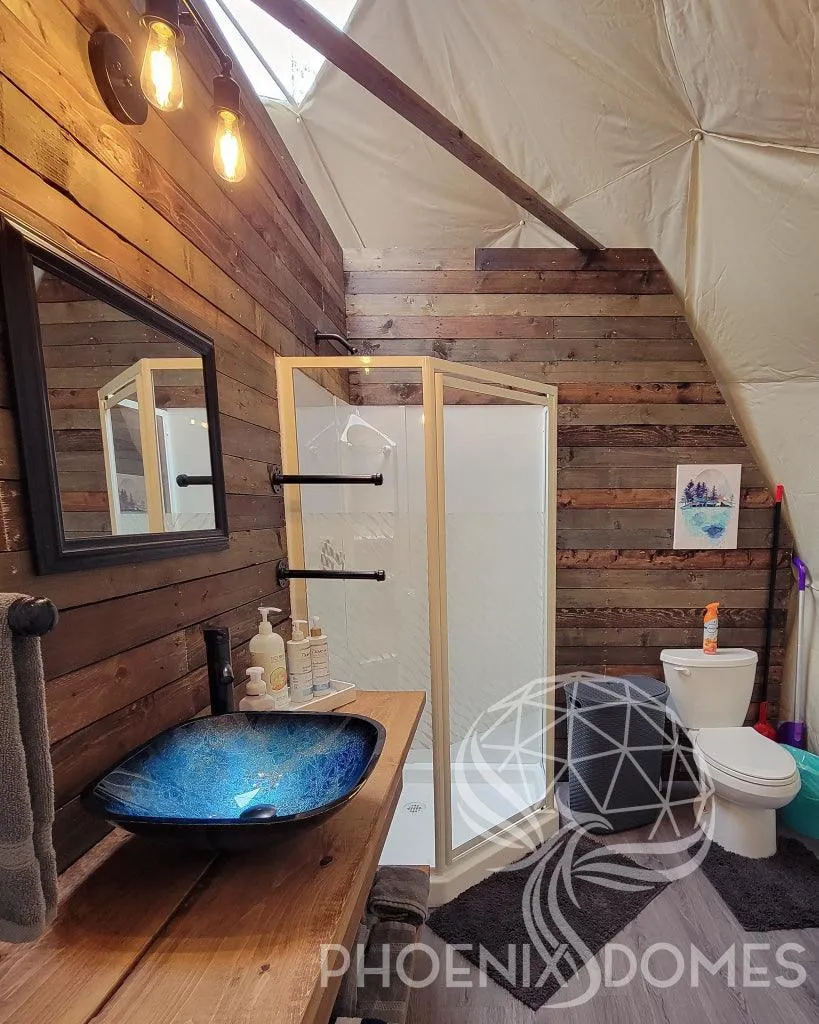 4-Season DELUXE Glamping Package Dome - 20'/6m - Phoenix Domes