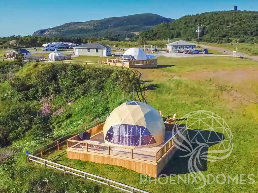 4-Season DELUXE Glamping Package Dome - 20'/6m - Phoenix Domes