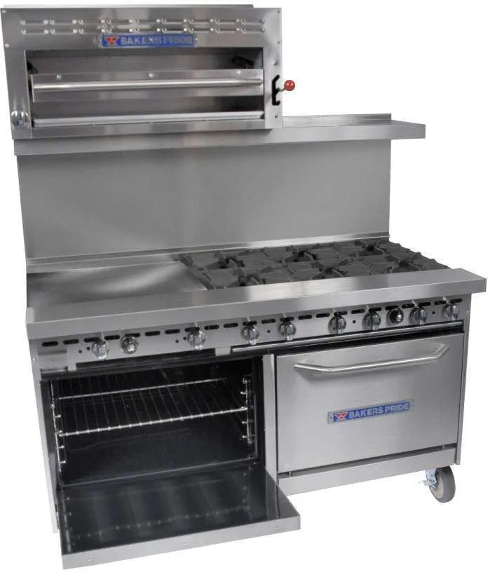 60" Restaurant Series Range, 6 Burners & Raised Griddle