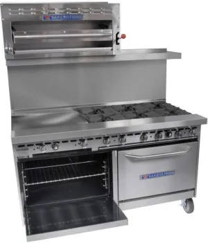 60" Restaurant Series Range, 6 Burners w/ Griddle