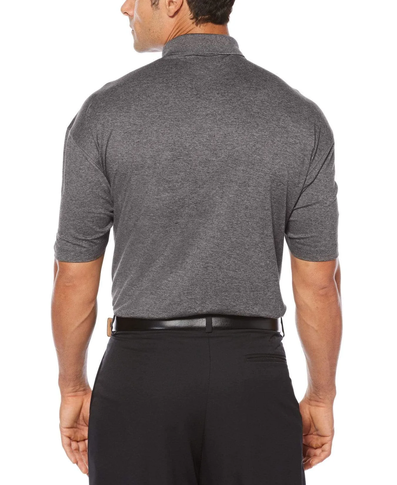 Big & Tall Cooling Heathered Polo With Chevron