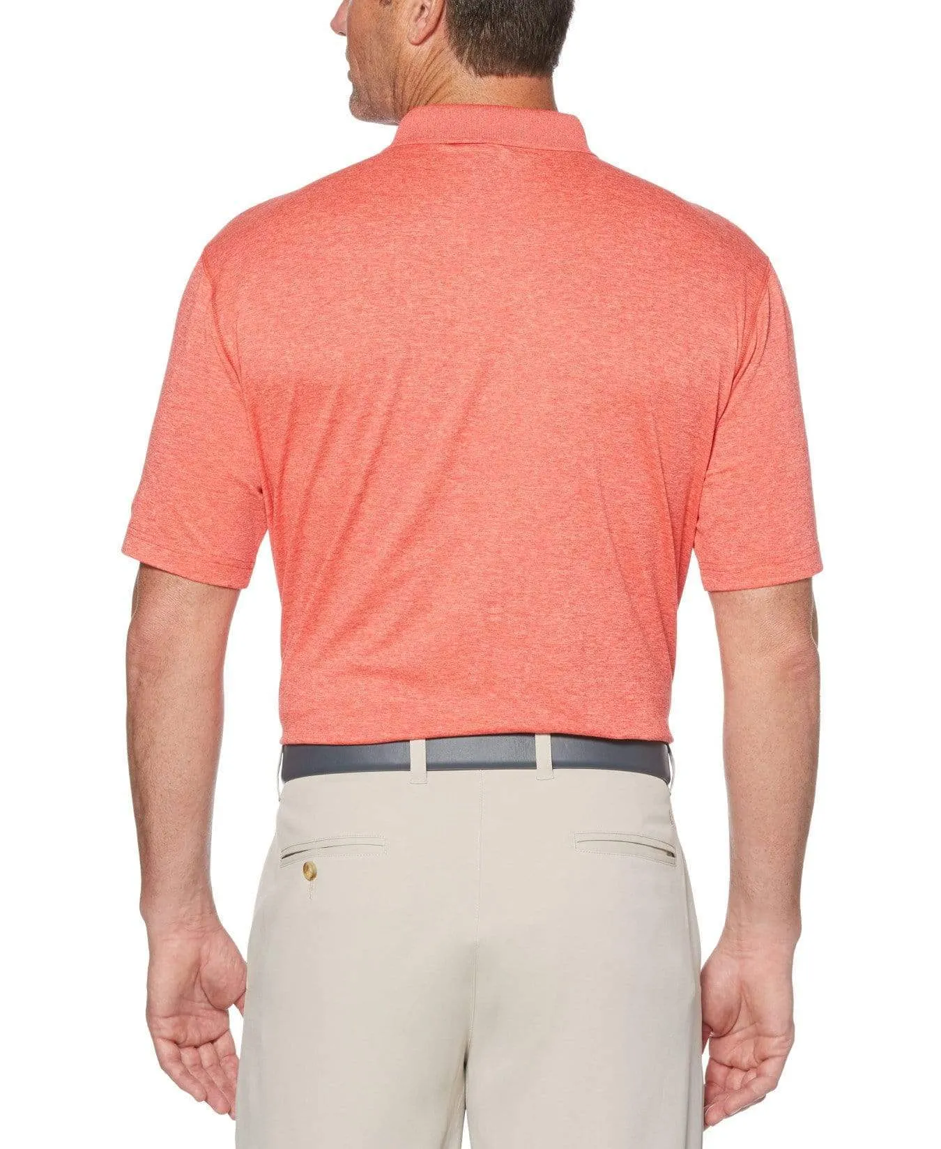 Big & Tall Cooling Heathered Polo With Chevron