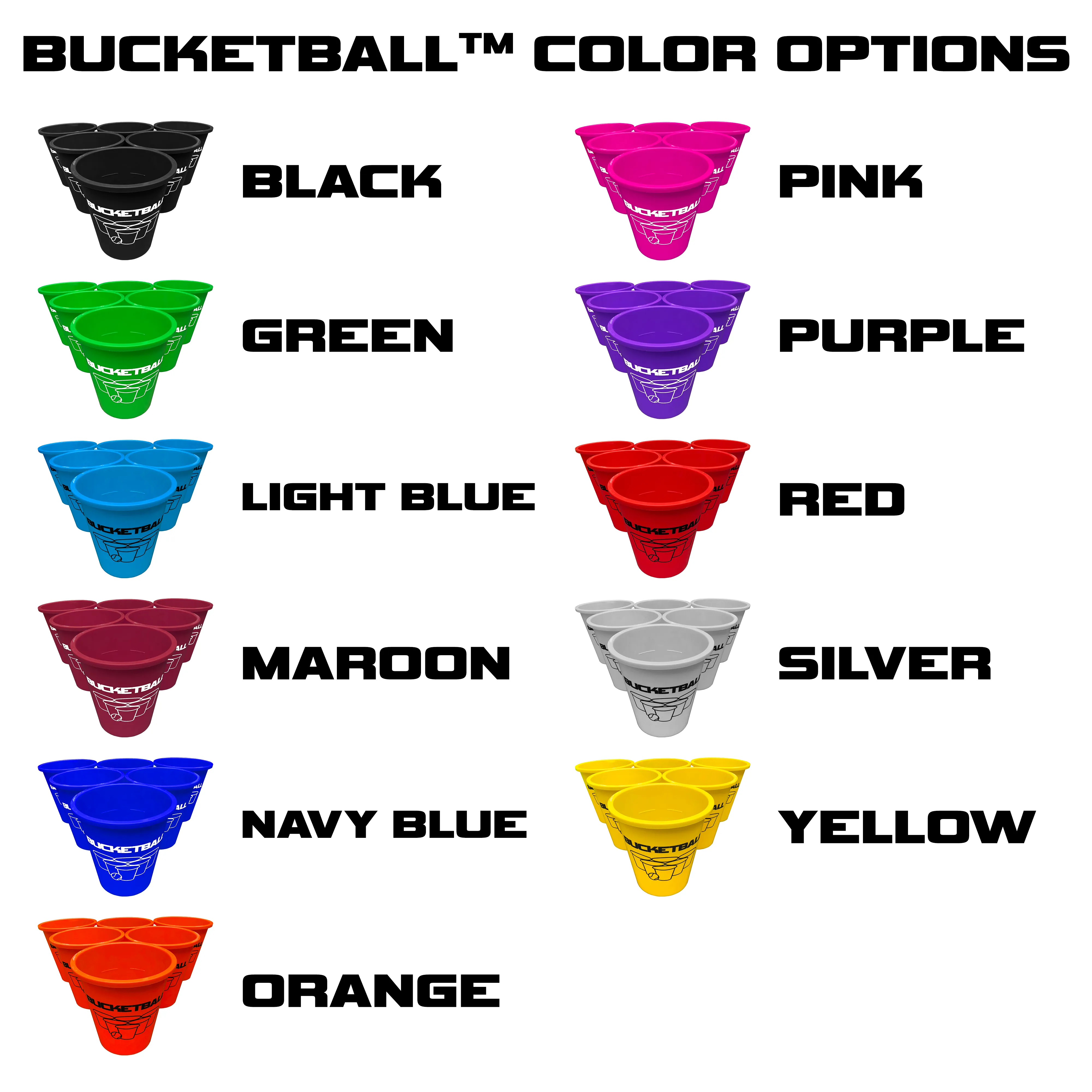 BucketBall - Team Color Edition - Party Pack (Maroon/Maroon)