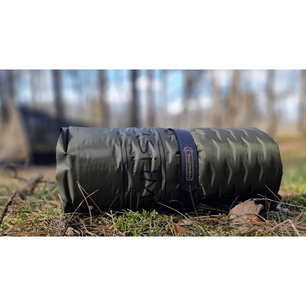 Bushmen FIT 800 Self-inflating camping mat – large, comfortable & light, Comfort down to -4C = R-Value 3,1