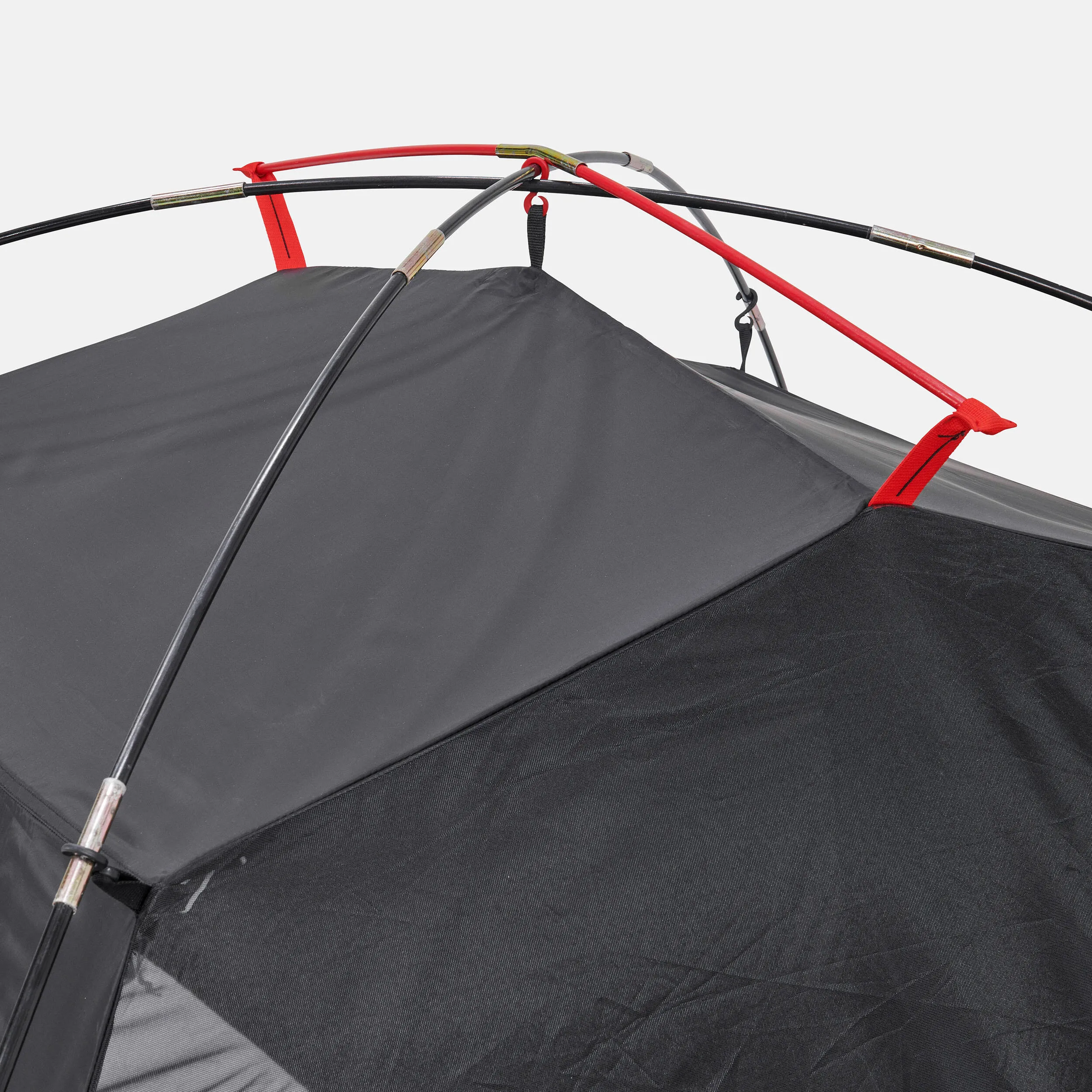 Camping tent Quechua MH100 Fresh&Black 3-person, white/gray