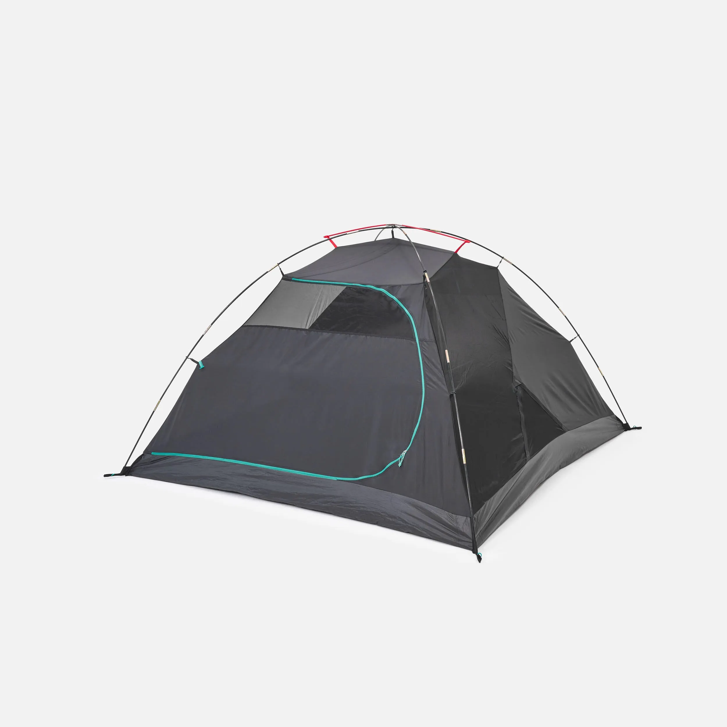 Camping tent Quechua MH100 Fresh&Black 3-person, white/gray