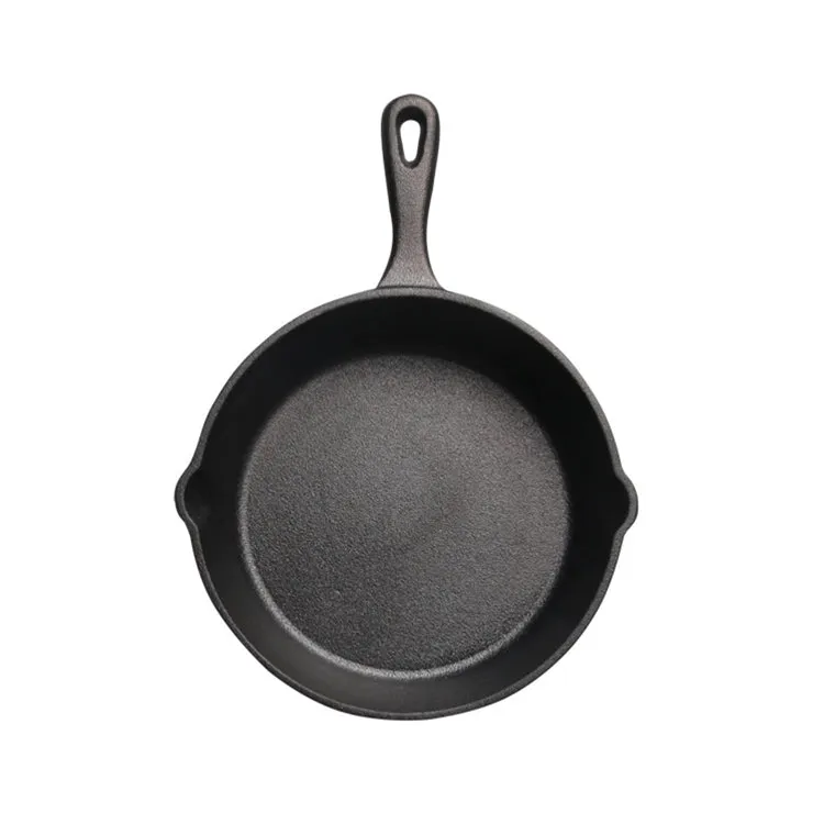 Cast Iron Non Stick Frying Pan Cooking Pot, 25cm