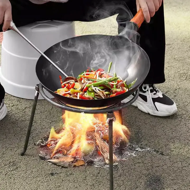 Detachable Metal Cooking Tripod Stand for Outdoor Use