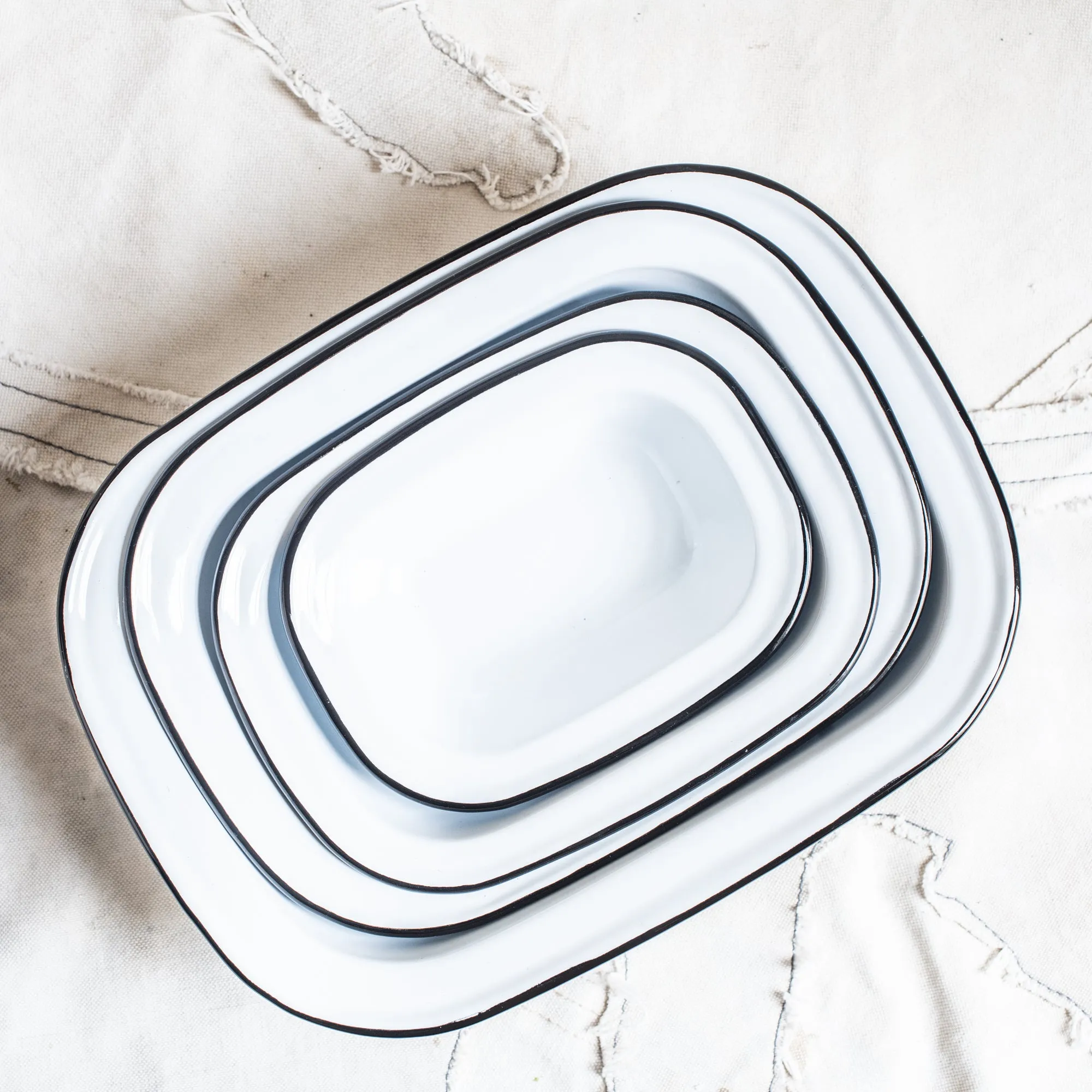 Enamel Pie Dishes