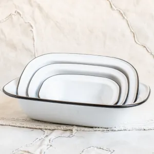 Enamel Pie Dishes