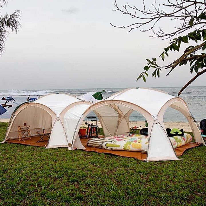 Factory Wholesale Oxford Fabric Large Sun Protection Dome Canopy Spherical Awning Style Outdoor Camping Dome Tent خيمة قبة كبيرة من قماش أكسفورد للحماية من الشمس بتصميم كروي للتخييم في الهواء الطلق بسعر الجملة من المصنع