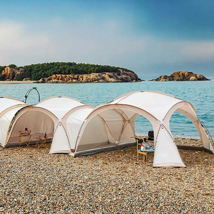 Factory Wholesale Oxford Fabric Large Sun Protection Dome Canopy Spherical Awning Style Outdoor Camping Dome Tent خيمة قبة كبيرة من قماش أكسفورد للحماية من الشمس بتصميم كروي للتخييم في الهواء الطلق بسعر الجملة من المصنع
