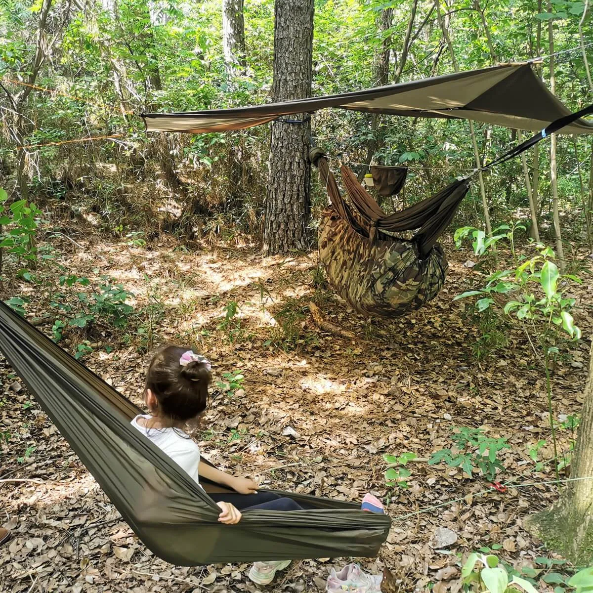 Flare Hammock Underquilt and Blanket Combo for 4 Seasons OD Green